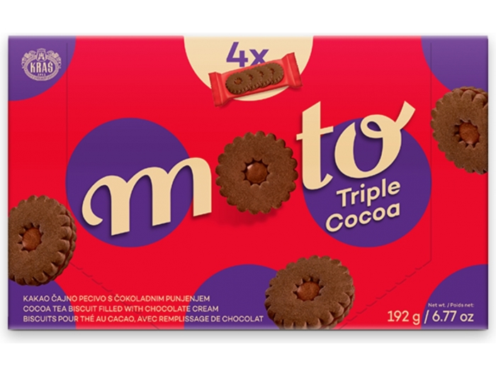 Kraš Moto Tea pečivo Triple Cocoa 192g