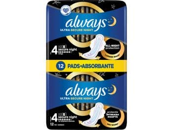 Always Ultra Secure Night Higijenski ulošci 12 kom