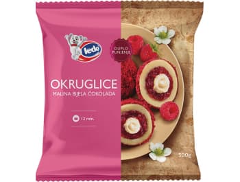 Palline di ghiaccio ripiene di lampone e cioccolato bianco 500 g