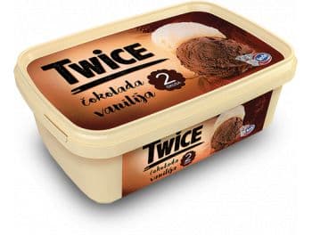 Ledo Twice Gelato al cioccolato e vaniglia 1 L